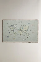 CHILDREN'S MAP AREA RUG