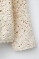 CROCHET KNIT CARDIGAN