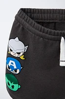 BERMUDA EN MOLLETON IMPRIMÉ THE AVENGERS © MARVEL