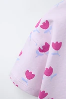 T-SHIRT IMPRIMÉ FLEURS