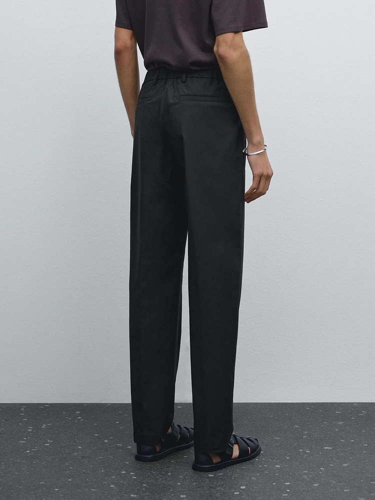 100% cotton jogger fit trousers