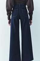 ZW COLLECTION HIGH WAIST WIDE LEG POCKET JEANS