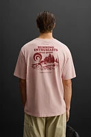 RELAXED FIT RUNNING PRINT T-SHIRT