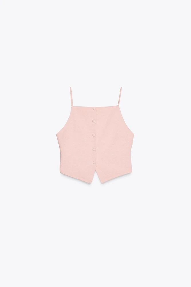 TOP GILET BOUTONS