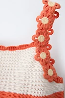 TOP EN MAILLE FLEURS