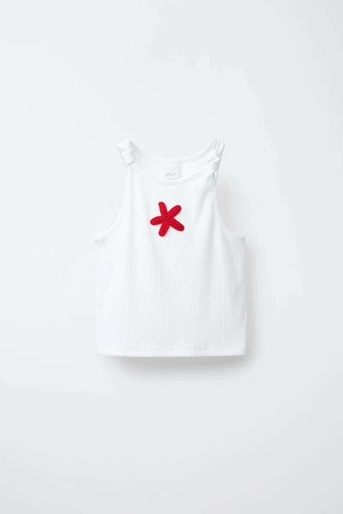 STAR KNOT RIB TOP