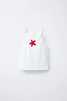 STAR KNOT RIB TOP