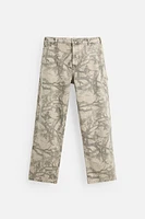 ABSTRACT PRINT CARPENTER PANTS