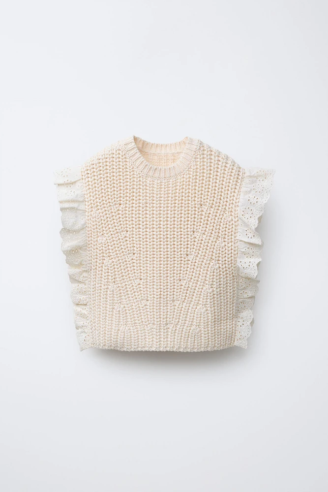 LACE KNIT VEST