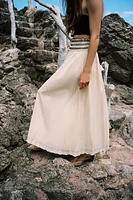 JUPE RUSTIQUE TAILLE EN CONTRASTE