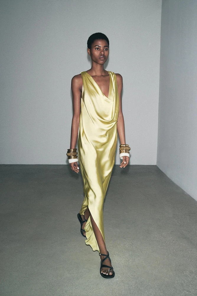 ROBE FLUIDE SATINÉE ZW COLLECTION
