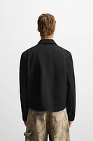 REGULAR FIT ZIPPER OVERSHIRT
