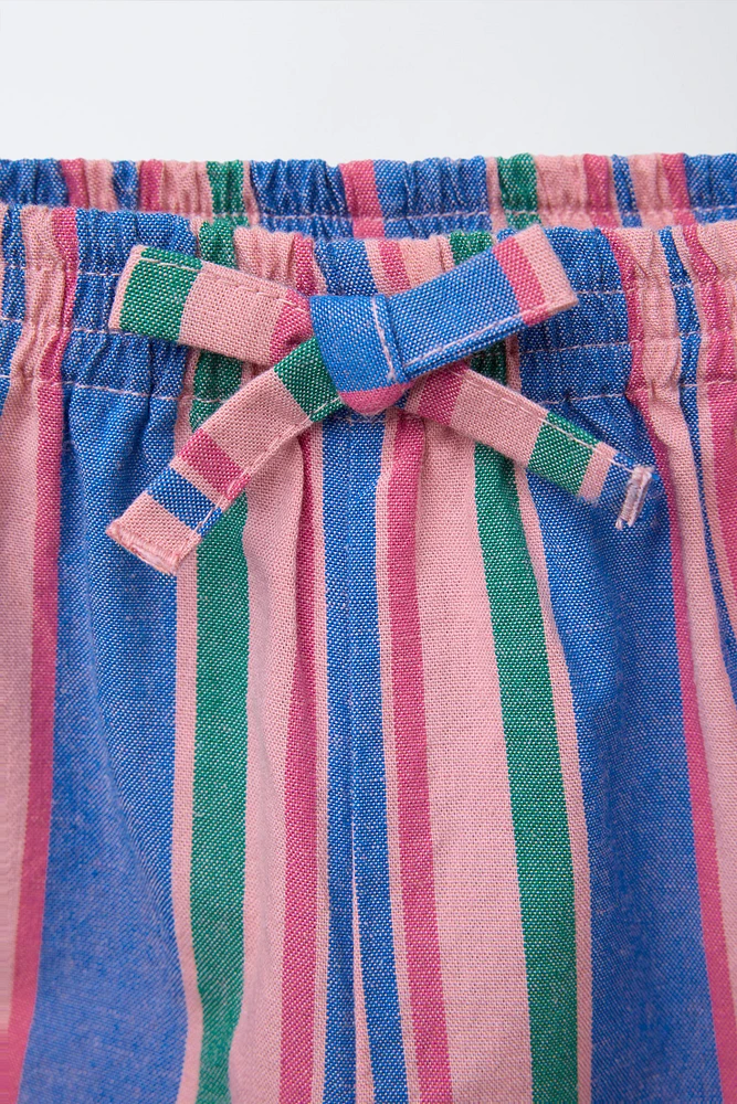 PANTALON DROIT À RAYURES
