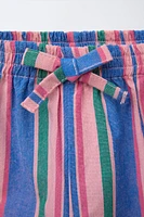PANTALON DROIT À RAYURES
