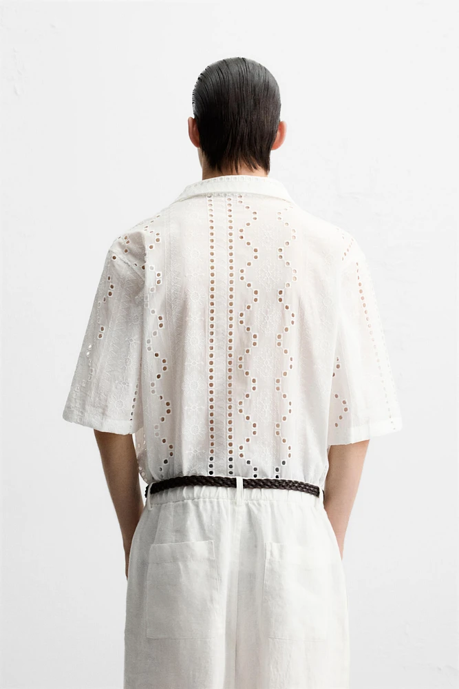 CHEMISE BRODERIE AJOURÉE