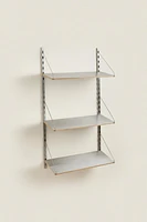 BOOKCASE WITH STEEL SHELVES