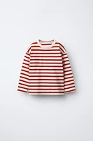 T-SHIRT BRODÉ À RAYURES