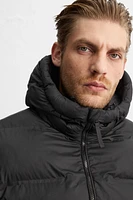 HOODED QUILTED JACKET