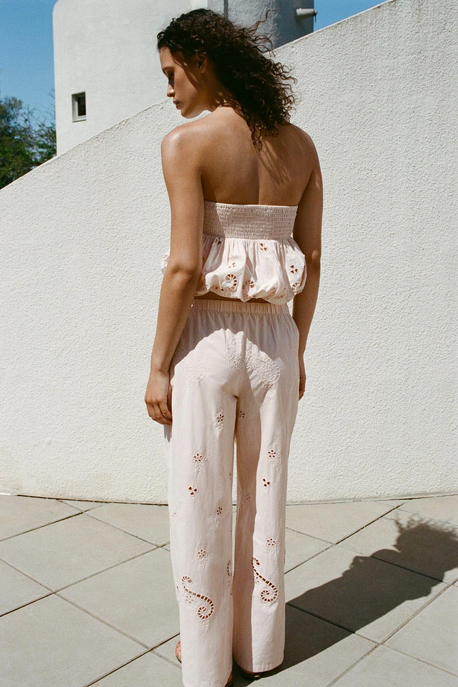 EMBROIDERED PAJAMA PANTS