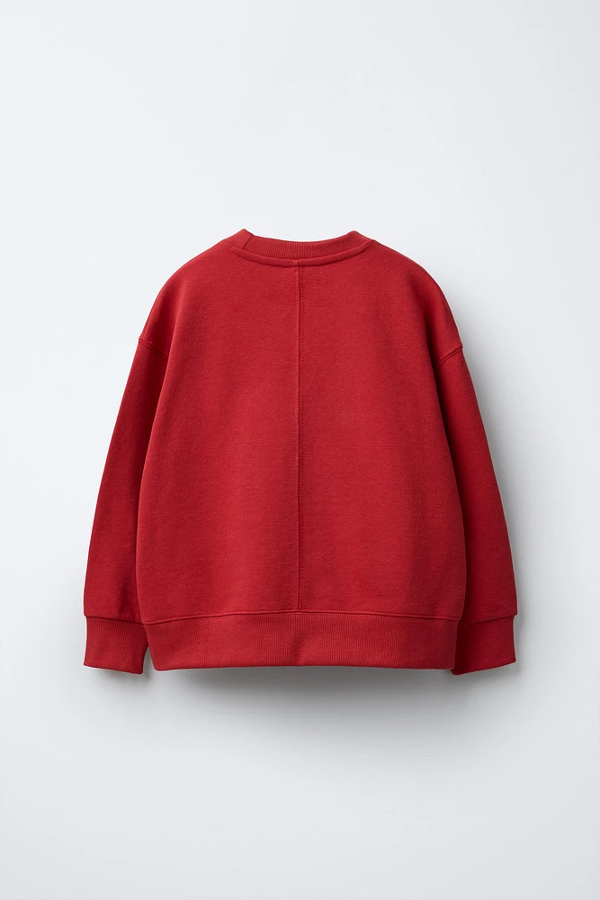 BASIC PLUSH SWEATSHIRT