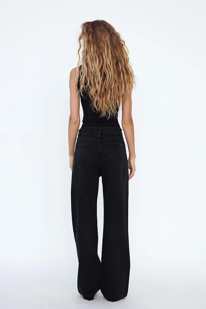 FULL LENGTH TRF HIGH RISE WIDE LEG JEANS