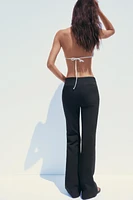 HIGH-WAISTED FLARE PANTS