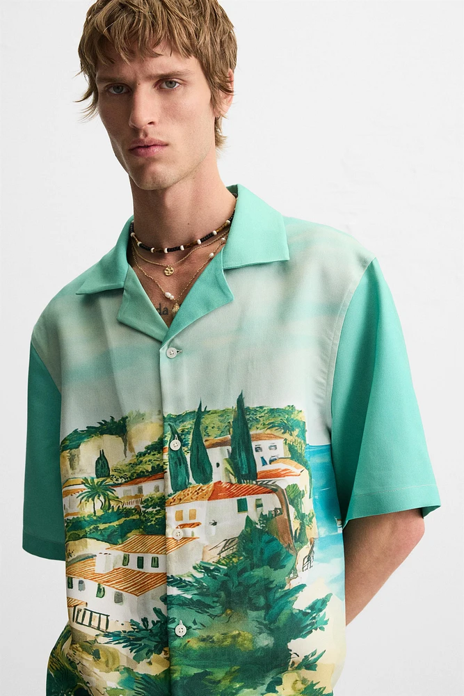CHEMISE À IMPRIMÉ PAYSAGE