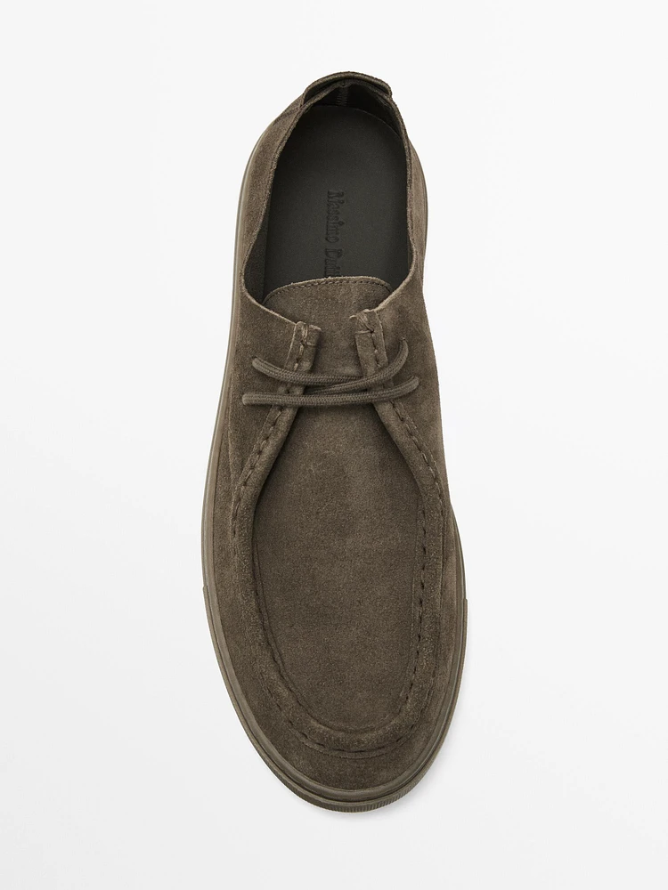 Soft moc toe shoes