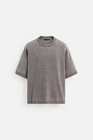 WASHED KNIT T-SHIRT