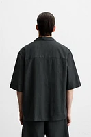 OVERSIZED LINEN - VISCOSE SHIRT