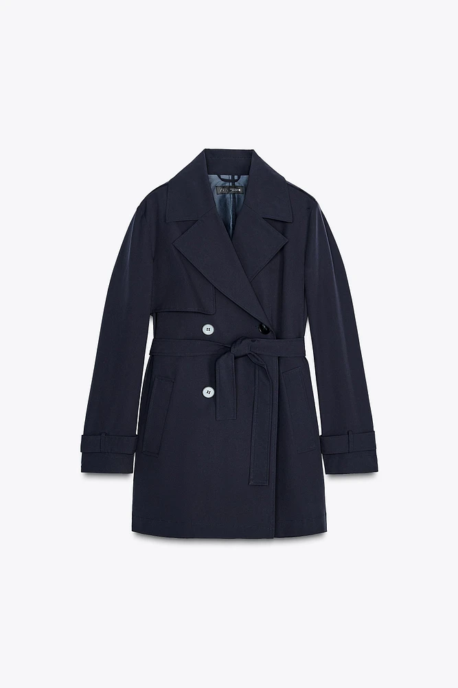 BELTED MIDI TRENCH COAT