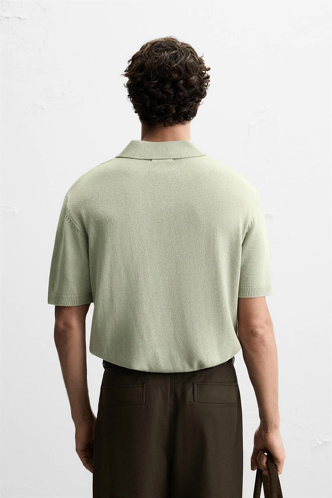 POLO EN MAILLE STRUCTURÉ