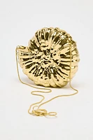 METALLIC CONCH BAG