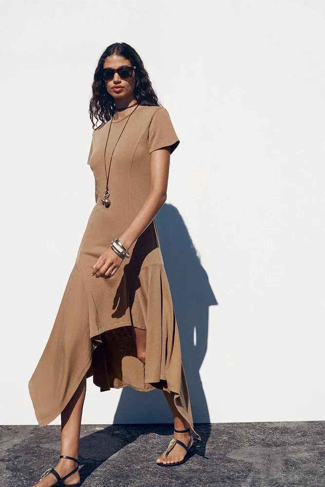 ASYMMETRIC WASHED DRESS
