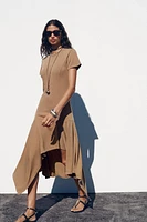 ASYMMETRIC WASHED DRESS