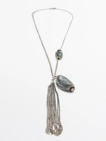 Contrast ceramic necklace