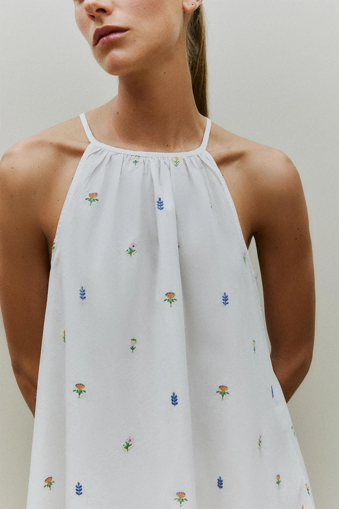 CHEMISE DE NUIT COTON MINIFLEUR