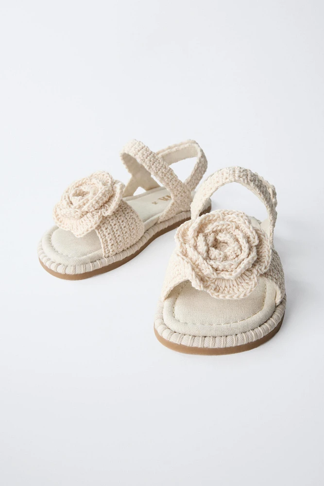 SANDALES FLEUR CROCHET