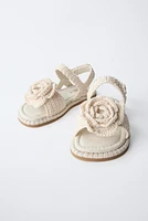 CROCHET FLOWER SANDALS