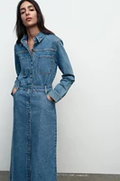 ROBE Z1975 MI-LONGUE EN JEAN