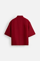 CHEMISE STRUCTURE COTON ET LIN