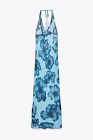 ROBE LONGUE IMPRIMÉE HALTER