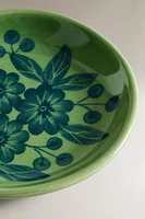 ASSIETTE À PAIN GRÈS FLEURS