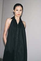 100% LINEN HALTER DRESS ZW COLLECTION