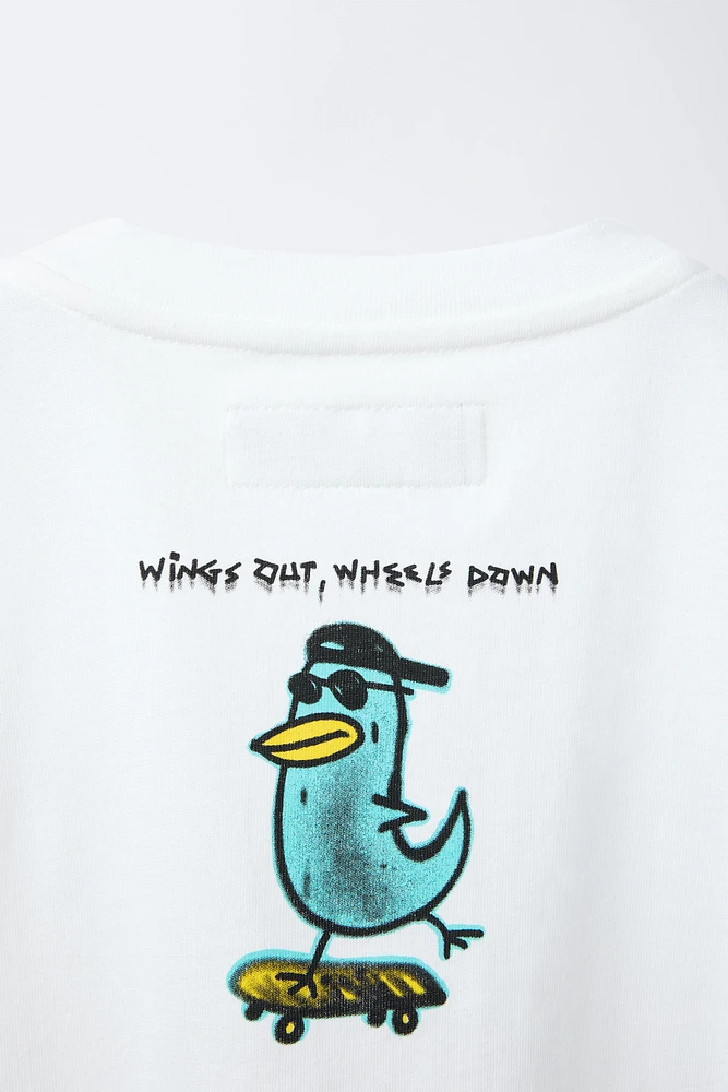 T-SHIRT À IMPRIMÉ GRAFFITI