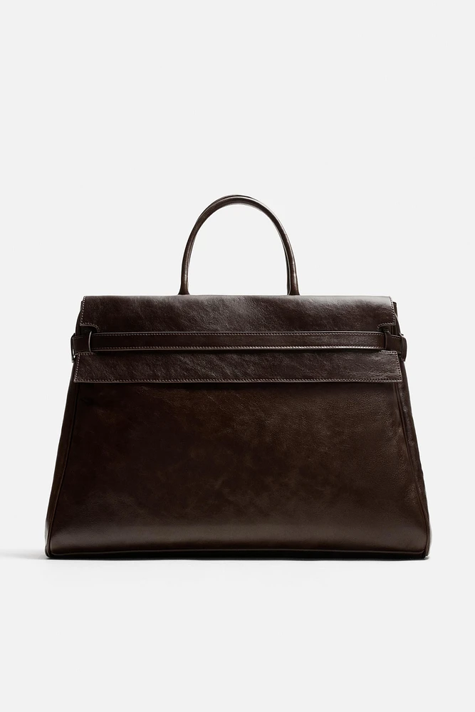 SAC CABAS EN CUIR