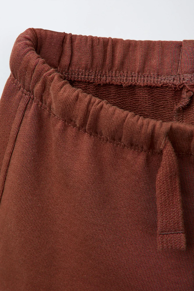 TWO-PACK OF STRIPED AND PLAIN SHORTS