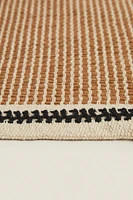NON-SLIP STRIPED JUTE RUG