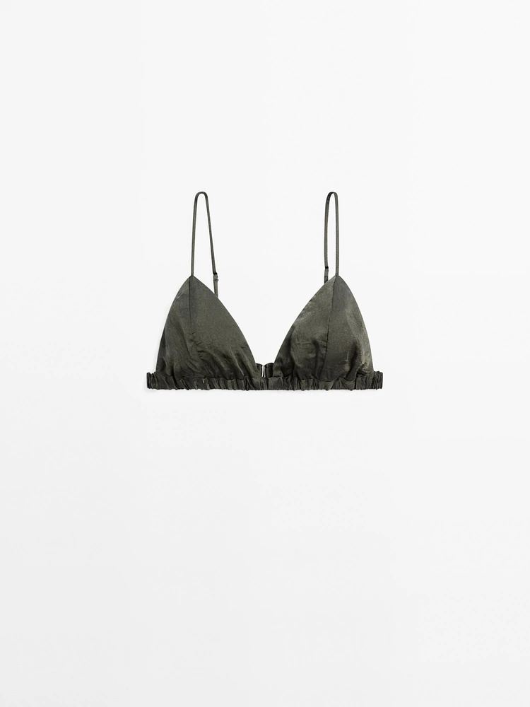 Soutien-gorge triangle satiné élastique - STUDIO