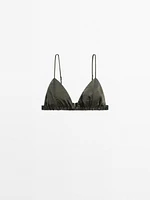 Soutien-gorge triangle satiné élastique - STUDIO